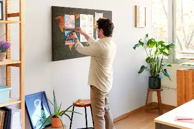 Kurk prikbord Hele aardbol indeling