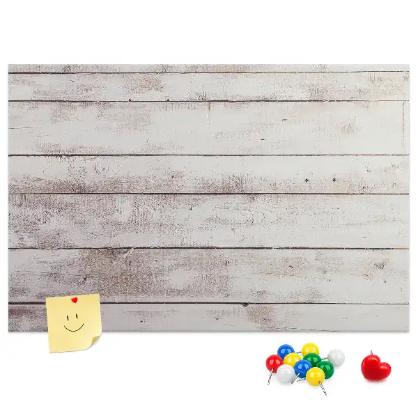 Memobord van kurk Houten plankenpatroon