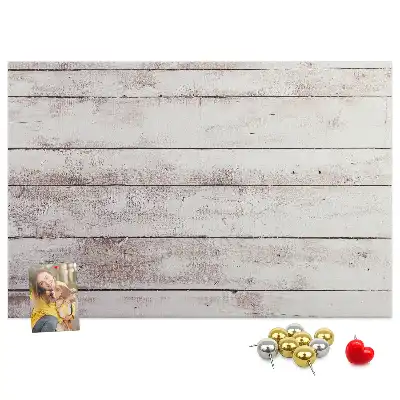 Memobord van kurk Houten plankenpatroon