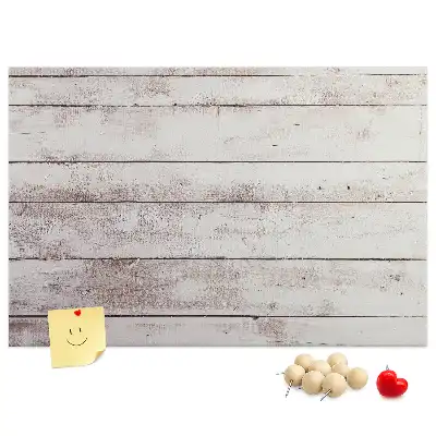 Memobord van kurk Houten plankenpatroon