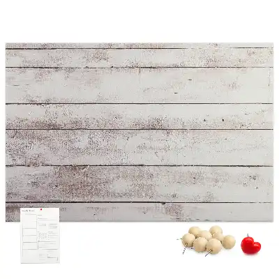 Memobord van kurk Houten plankenpatroon