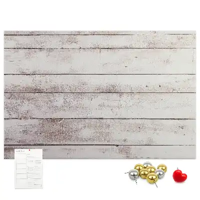 Memobord van kurk Houten plankenpatroon