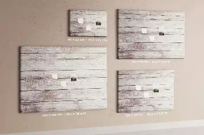 Memobord van kurk Houten plankenpatroon