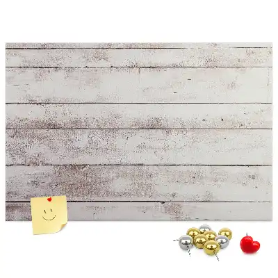 Memobord van kurk Houten plankenpatroon