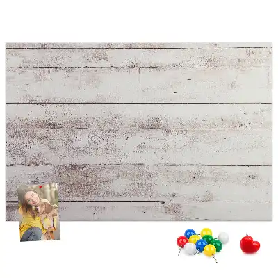 Memobord van kurk Houten plankenpatroon
