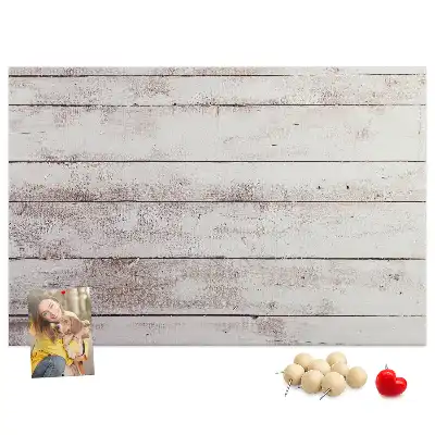 Memobord van kurk Houten plankenpatroon