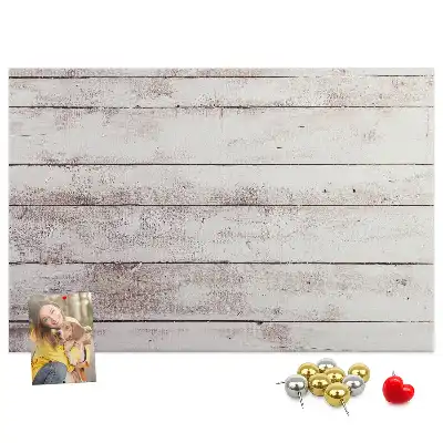 Memobord van kurk Houten plankenpatroon