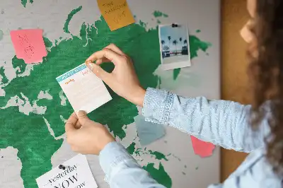 Kurk prikbord Groene wereldkaart