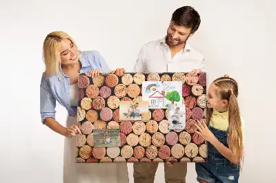 Memobord van kurk Verzameling flessenkurken