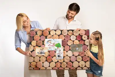 Memobord van kurk Verzameling flessenkurken