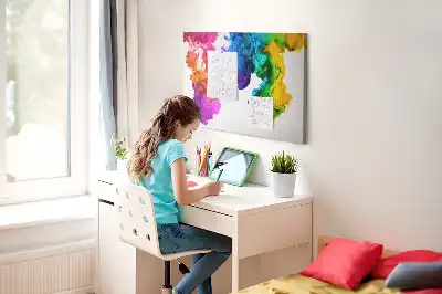 Kurk prikbord Regenboog van kleuren