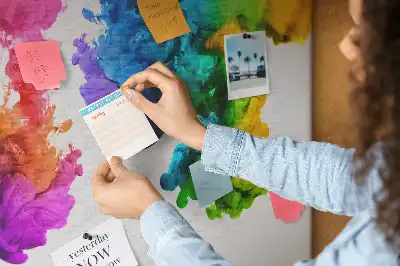 Kurk prikbord Regenboog van kleuren