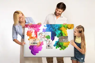 Kurk prikbord Regenboog van kleuren