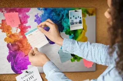 Kurk prikbord Regenboog van kleuren