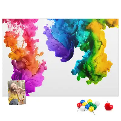Kurk prikbord Regenboog van kleuren