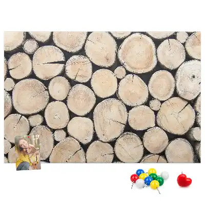 Kurk prikbord Gekapte bomen boomstronken