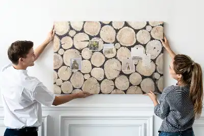 Kurk prikbord Gekapte bomen boomstronken