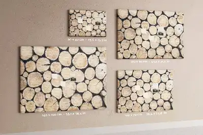 Kurk prikbord Gekapte bomen boomstronken