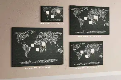 Memobord van kurk Namen van continenten
