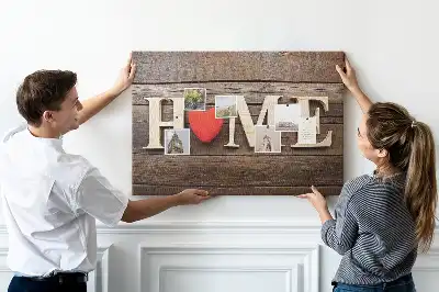 Kurk prikbord Woord "home"
