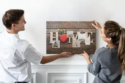Kurk prikbord Woord "home"