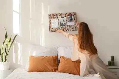 Memobord van kurk Wijnmotief met kurken