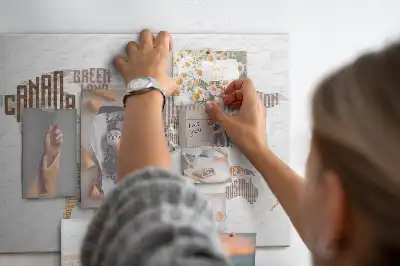 Memobord van kurk Kaart kleurrijke letters