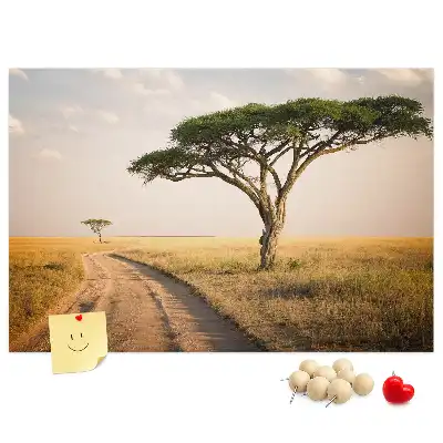 Kurk prikbord Afrikaans landschap