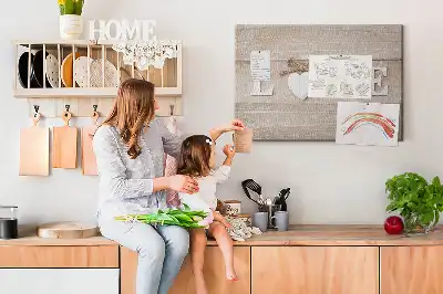 Memobord van kurk Slogan liefde in het interieur