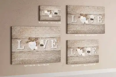Memobord van kurk Slogan liefde in het interieur