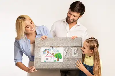 Memobord van kurk Slogan liefde in het interieur