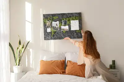 Kurk prikbord Klassieke continentenkaart