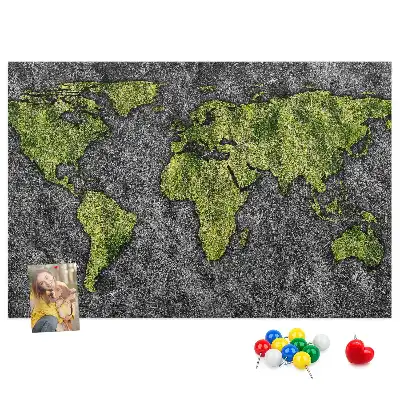 Kurk prikbord Klassieke continentenkaart