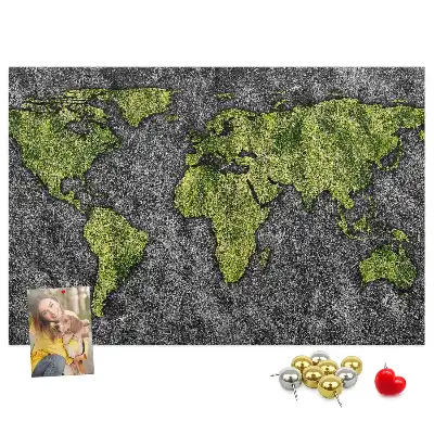 Kurk prikbord Klassieke continentenkaart