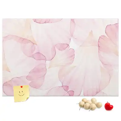 Memobord van kurk Aquarel bloembladen