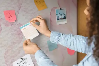 Memobord van kurk Aquarel bloembladen
