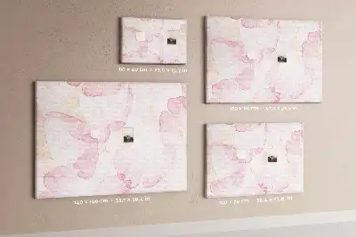 Memobord van kurk Aquarel bloembladen