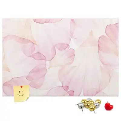 Memobord van kurk Aquarel bloembladen