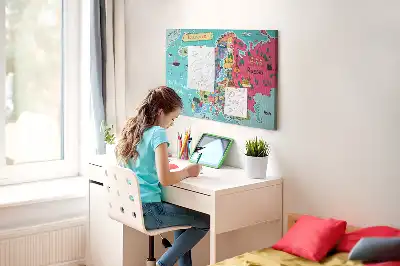 Memobord van kurk Europese landkaart