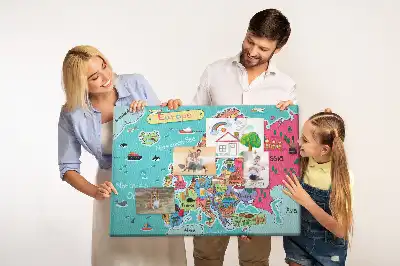 Memobord van kurk Europese landkaart