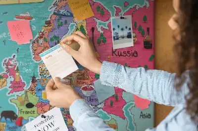 Memobord van kurk Europese landkaart