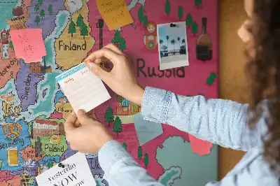 Memobord van kurk Europese landkaart