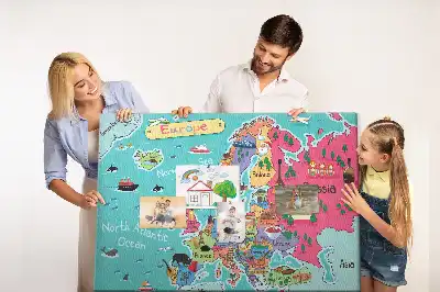 Memobord van kurk Europese landkaart