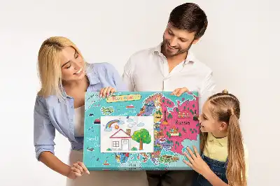 Memobord van kurk Europese landkaart