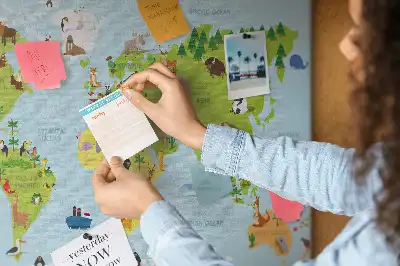 Memobord van kurk Dierenatlas voor kinderen