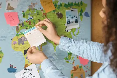 Memobord van kurk Dierenatlas voor kinderen