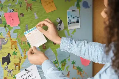 Memobord van kurk Dierenatlas voor kinderen