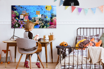 Memobord keuken Onderwaterleven