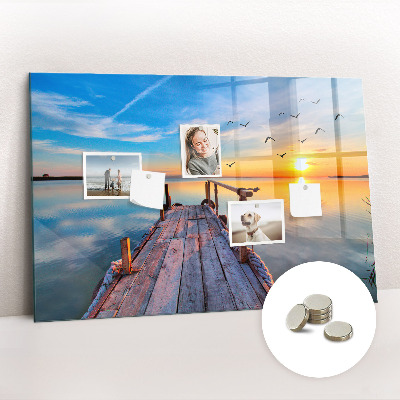Magnetisch wandbord steiger van het meer