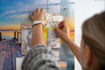 Magnetisch wandbord steiger van het meer